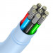 Baseus Jelly USB-C to USB-C Cable 100W - кабел с бързо зареждане за устройства с USB-C порт (200 см) (светлосин) 3