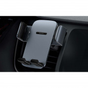 Baseus Easy Control Pro Car Holder (SUYK010114) - поставка за радиатора на кола за смартфони с дисплеи до 6.7 инча (черен-сив) 7