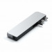 Satechi USB-C Pro Hub Max - мултифункционален хъб за свързване на допълнителна периферия за MacBook Pro (сребрист) 2