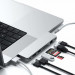 Satechi USB-C Pro Hub Max - мултифункционален хъб за свързване на допълнителна периферия за MacBook Pro (сребрист) 3