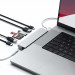 Satechi USB-C Pro Hub Max - мултифункционален хъб за свързване на допълнителна периферия за MacBook Pro (сребрист) 4