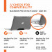 Urban Armor Gear Plyo Case - удароустойчив хибриден кейс за MacBook Pro 13 (2020), MacBook Pro 13 M1 (2020), MacBook Pro 13 M2 (2022) (прозрачен) 8