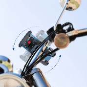 Joyroom Bike Holder for Bicycle And Motorcycle - поставка за велосипеди, мотоциклети, скутери за смартфони с дисплей от 4.8 до 6.8 инча (черен-червен) 6