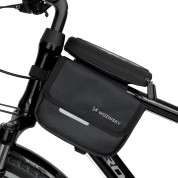 Wozinsky Bike Front Frame Pannier Bag 1.5L (black) 2