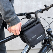 Wozinsky Bike Front Frame Pannier Bag 1.5L - универсалнa чанта за рамката на колело (черен) 7