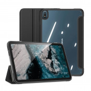 DUX DUCIS Toby Tablet Case - хибриден удароустойчив кейс за Nokia T20 (2021) (черен-прозрачен) 1