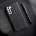 Dux Ducis Hivo Genuine Leather Flip Wallet Case - кожен калъф от естествена кожа с поставка и отделение за кр. карти за Samsung Galaxy S22 (черен) 16