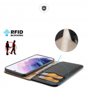 Dux Ducis Hivo Genuine Leather Flip Wallet Case for Samsung Galaxy S22 (black) 2