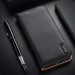 Dux Ducis Hivo Genuine Leather Flip Wallet Case - кожен калъф от естествена кожа с поставка и отделение за кр. карти за Samsung Galaxy S22 Plus (черен) 9