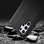 Dux Ducis Hivo Genuine Leather Flip Wallet Case for Samsung Galaxy S22 Ultra (black) 14