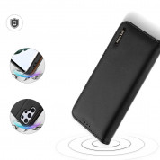 Dux Ducis Hivo Genuine Leather Flip Wallet Case for Samsung Galaxy S22 Ultra (black) 3