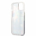 Guess Liquid Glitter Flower Case - дизайнерски кейс с висока защита за iPhone 13 mini (син) 5