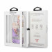 Guess Liquid Glitter Flower Case - дизайнерски кейс с висока защита за iPhone 13 mini (лилав) 6