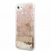 Guess Liquid Glitter Paisley Case for iPhone SE (2022), iPhone SE (2020), iPhone 8, iPhone 7 (gold)