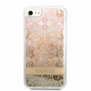 Guess Liquid Glitter Paisley Case for iPhone SE (2022), iPhone SE (2020), iPhone 8, iPhone 7 (gold) 1