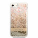 Guess Liquid Glitter Paisley Case - дизайнерски кейс с висока защита за iPhone SE (2022), iPhone SE (2020), iPhone 8, iPhone 7 (златист) 2
