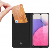 Dux Ducis Skin Pro Case - кожен калъф с поставка и отделение за кр. карти за Samsung Galaxy A33 5G (черен) 1