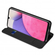 Dux Ducis Skin Pro Case - кожен калъф с поставка и отделение за кр. карти за Samsung Galaxy A33 5G (черен) 5