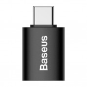 Baseus Ingenuity USB-C to USB-A adapter OTG (USB 3.1) (ZJJQ000001) - адаптер от USB-C мъжко към USB женско за мобилни устройства с USB-C порт (черен) 1
