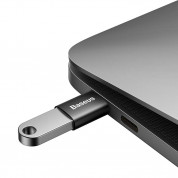 Baseus Ingenuity USB-C to USB-A adapter OTG (USB 3.1) (ZJJQ000001) - адаптер от USB-C мъжко към USB женско за мобилни устройства с USB-C порт (черен) 3