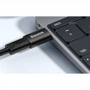 Baseus Ingenuity USB-A to USB-C adapter OTG (USB 3.1) (ZJJQ000101) - адаптер от USB мъжко към USB-C женско за мобилни устройства с USB-C порт (черен) 8
