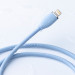 Baseus Jelly Liquid Silica Gel USB-C to Lightning Cable PD 20W (CAGD020103) - USB-C към Lightning кабел за Apple устройства с Lightning порт (200 см) (син) 5