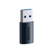 Baseus Ingenuity USB-A to USB-C Adapter OTG (USB 3.1) (ZJJQ000103) - адаптер от USB-A мъжко към USB-C женско за мобилни устройства с USB-C порт (тъмносин)