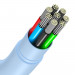 Baseus Jelly USB-C to USB-C Cable 100W - кабел с бързо зареждане за устройства с USB-C порт (120 см) (светлосин) 8