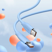 Baseus Jelly USB-C to USB-C Cable 100W - кабел с бързо зареждане за устройства с USB-C порт (120 см) (светлосин) 10
