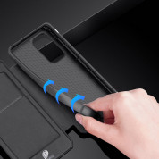 Dux Ducis Skin Pro Case - кожен калъф с поставка и отделение за кр. карти за Samsung Galaxy A73 (черен) 8