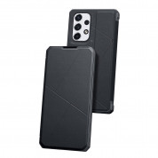 Dux Ducis Skin Pro Case - кожен калъф с поставка и отделение за кр. карти за Samsung Galaxy A73 (черен) 1