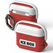 Ringke AirPods 3 Ice Box Case - силиконов удароустойчив калъф с карабинер за Apple AirPods 3 (червен)