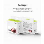 Ringke AirPods 3 Ice Box Case - силиконов удароустойчив калъф с карабинер за Apple AirPods 3 (червен) 12