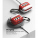 Ringke AirPods 3 Ice Box Case - силиконов удароустойчив калъф с карабинер за Apple AirPods 3 (червен) 3