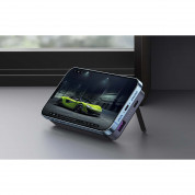 Ugreen MagSafe PowerBank 10000 mAh, 20W+10W - преносима външна батерия с USB-C порт, USB-A изход и безжично зареждане с MagSafe (сив) 3