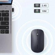 Ugreen Silent Wireless Mouse 2.4G - ергономична безжична мишка (за Mac и PC) (сив) 4