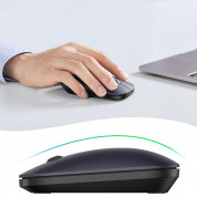 Ugreen Silent Wireless Mouse 2.4G - ергономична безжична мишка (за Mac и PC) (сив) 6