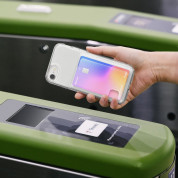 Ringke Fusion Card Case - хибриден удароустойчив кейс с джоб за кредитна карта за iPhone SE (2022), iPhone SE (2020), iPhone 8, iPhone 7 (прозрачен) 12