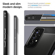 Spigen Rugged Armor Case - тънък качествен силиконов (TPU) калъф за Samsung Galaxy A53 5G (черен) 2