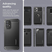 Spigen Rugged Armor Case - тънък качествен силиконов (TPU) калъф за Samsung Galaxy A53 5G (черен) 5