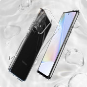 Spigen Liquid Crystal Case - тънък качествен силиконов (TPU) калъф за Samsung Galaxy A53 5G (прозрачен)  2