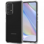 Spigen Liquid Crystal Case - тънък качествен силиконов (TPU) калъф за Samsung Galaxy A53 5G (прозрачен) 