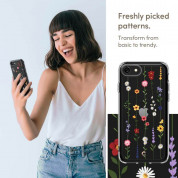 Spigen Cyrill Cecile Case Flower Garden  for iPhone SE (2022), iPhone SE (2020), iPhone 8, iPhone 7 (rose floral) 11