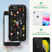 Spigen Cyrill Cecile Case Flower Garden  for iPhone SE (2022), iPhone SE (2020), iPhone 8, iPhone 7 (rose floral) 9