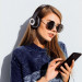 Ausdom Active Noise Cancelling Wireless Over-Ear Headphones - безжични блутут слушалки с микрофон за мобилни устройства с Bluetooth (черен-червен) 7