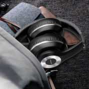 Ausdom Active Noise Cancelling Wireless Over-Ear Headphones - безжични блутут слушалки с микрофон за мобилни устройства с Bluetooth (черен-червен) 10