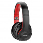 Ausdom Active Noise Cancelling Wireless Over-Ear Headphones - безжични блутут слушалки с микрофон за мобилни устройства с Bluetooth (черен-червен) 2