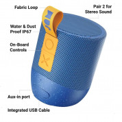 Jam Double Chill Bluetooth Speaker 5W - безжичен блутут спийкър за мобилни устройства (син) 2