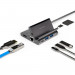 4smarts 7in1 Hub with Universal Stand and DeX Function - USB-C хъб поддържащ DeX функционалност, HDMI, USB-C, 2xUSB, SD, MicroSD  Etherner порт (тъмносив) 2