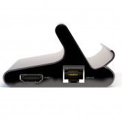 4smarts 7in1 Hub with Universal Stand and DeX Function - USB-C хъб поддържащ DeX функционалност, HDMI, USB-C, 2xUSB, SD, MicroSD  Etherner порт (тъмносив) 5